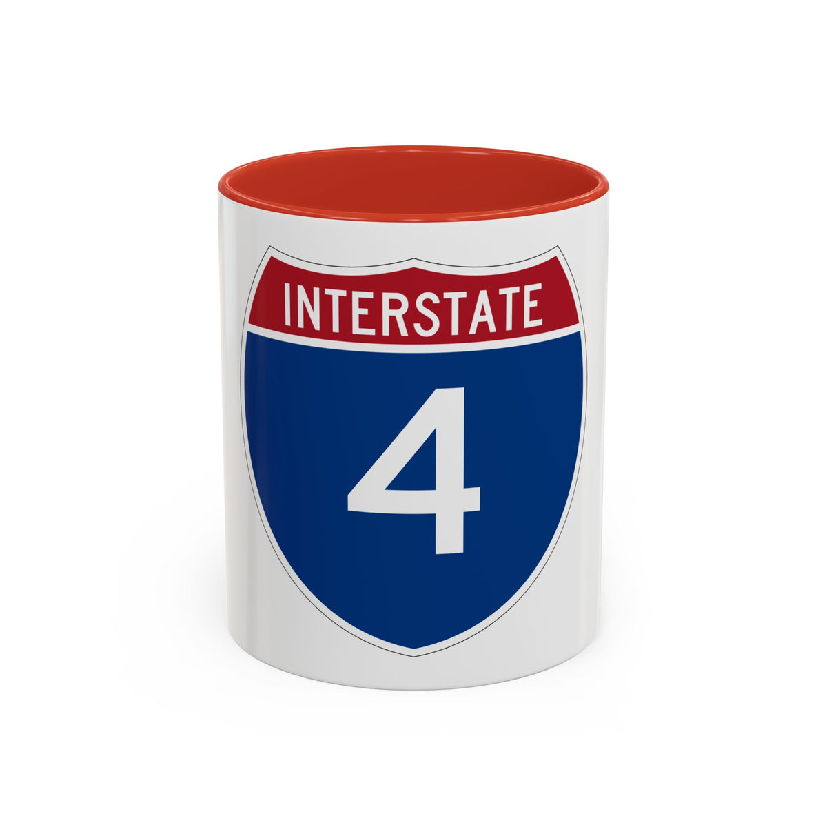Interstate 4 (U.S. Highways) Accent Coffee Mug