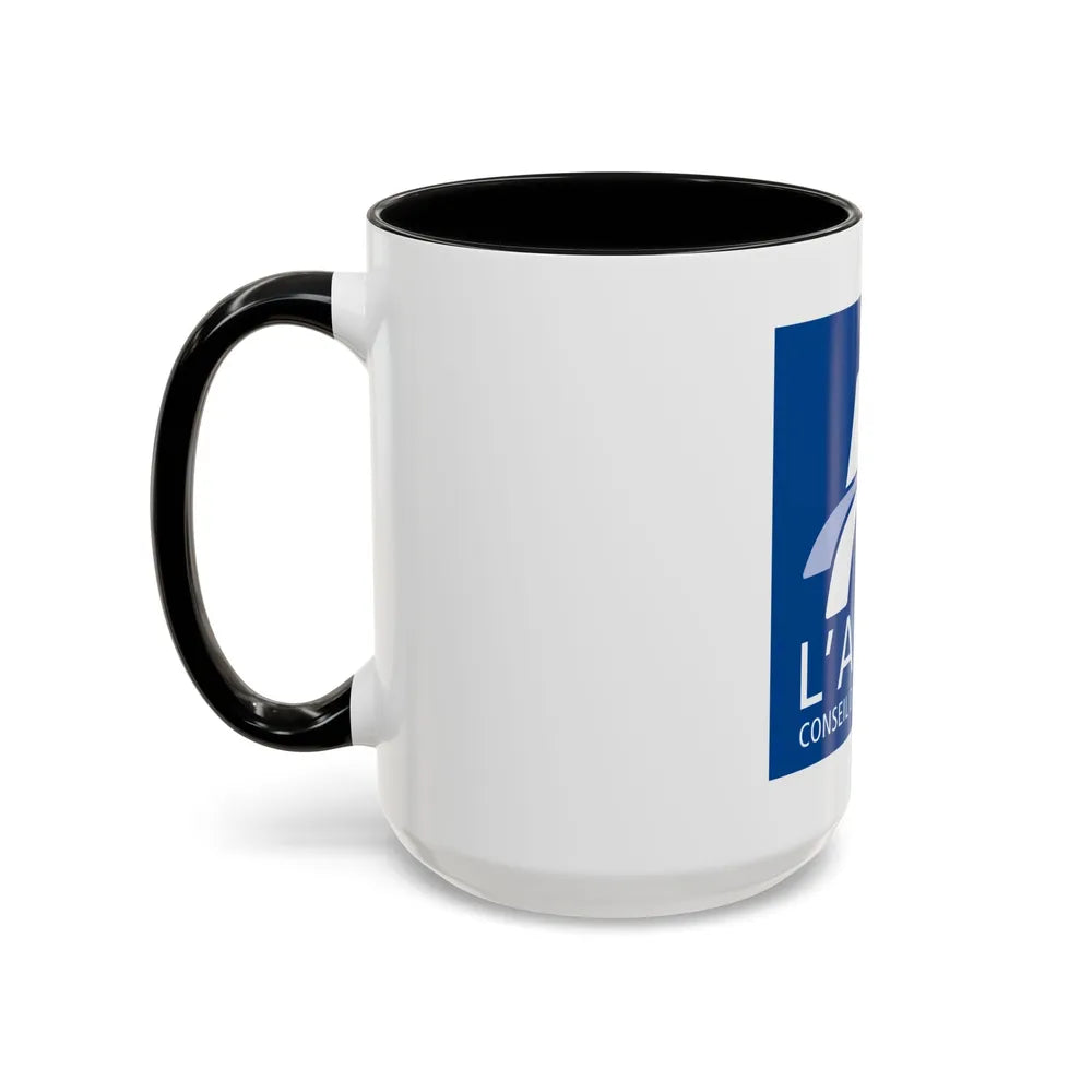 Flag of Aisne France - Accent Coffee Mug-Go Mug Yourself