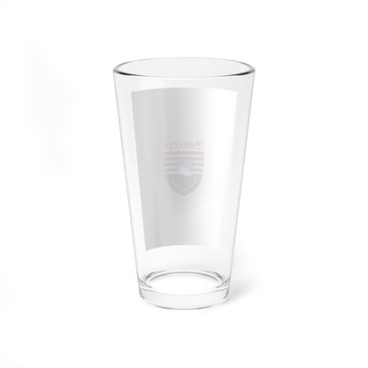 Flag of Budaors vertical (Hungary) Pint Glass 16oz