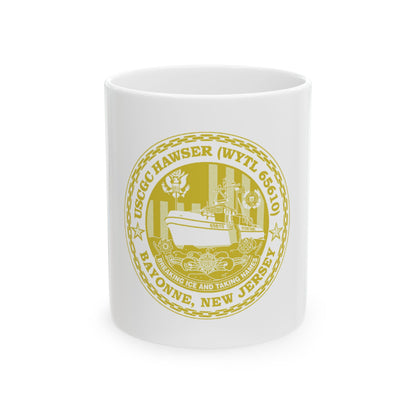 USCG Hawser WYTL 65610 Sim Gold (U.S. Coast Guard) White Coffee Mug