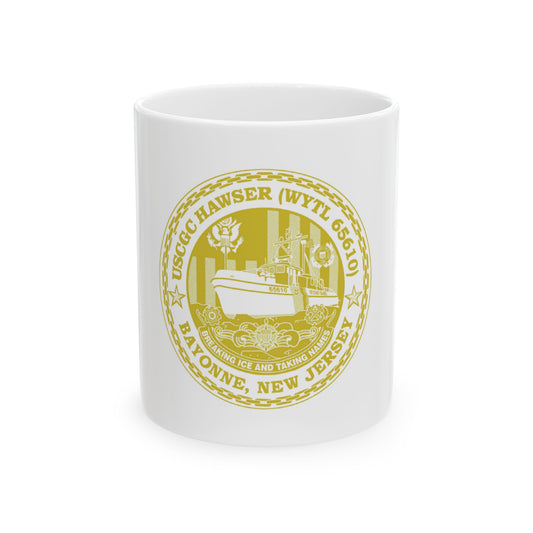 USCG Hawser WYTL 65610 Sim Gold (U.S. Coast Guard) White Coffee Mug