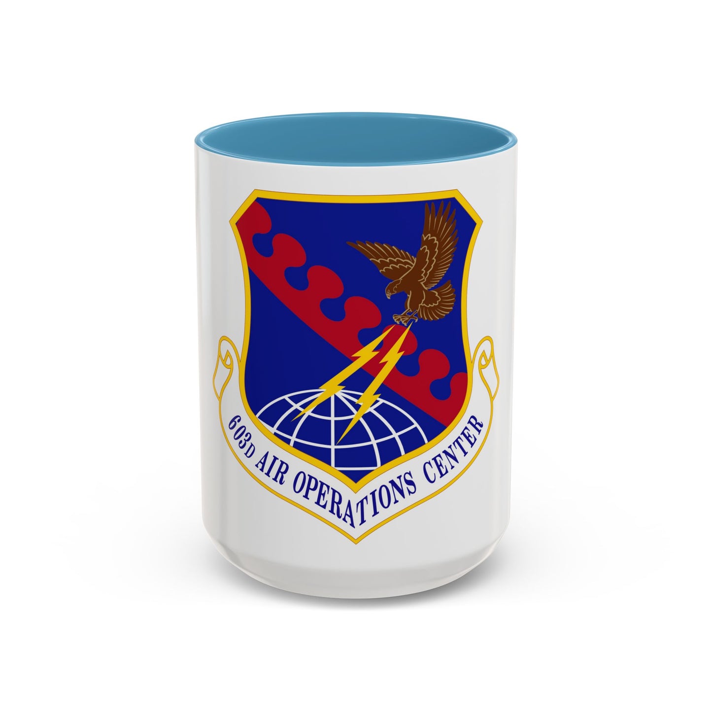 603 Air Operations Center USAFE (U.S. Air Force) Accent Coffee Mug