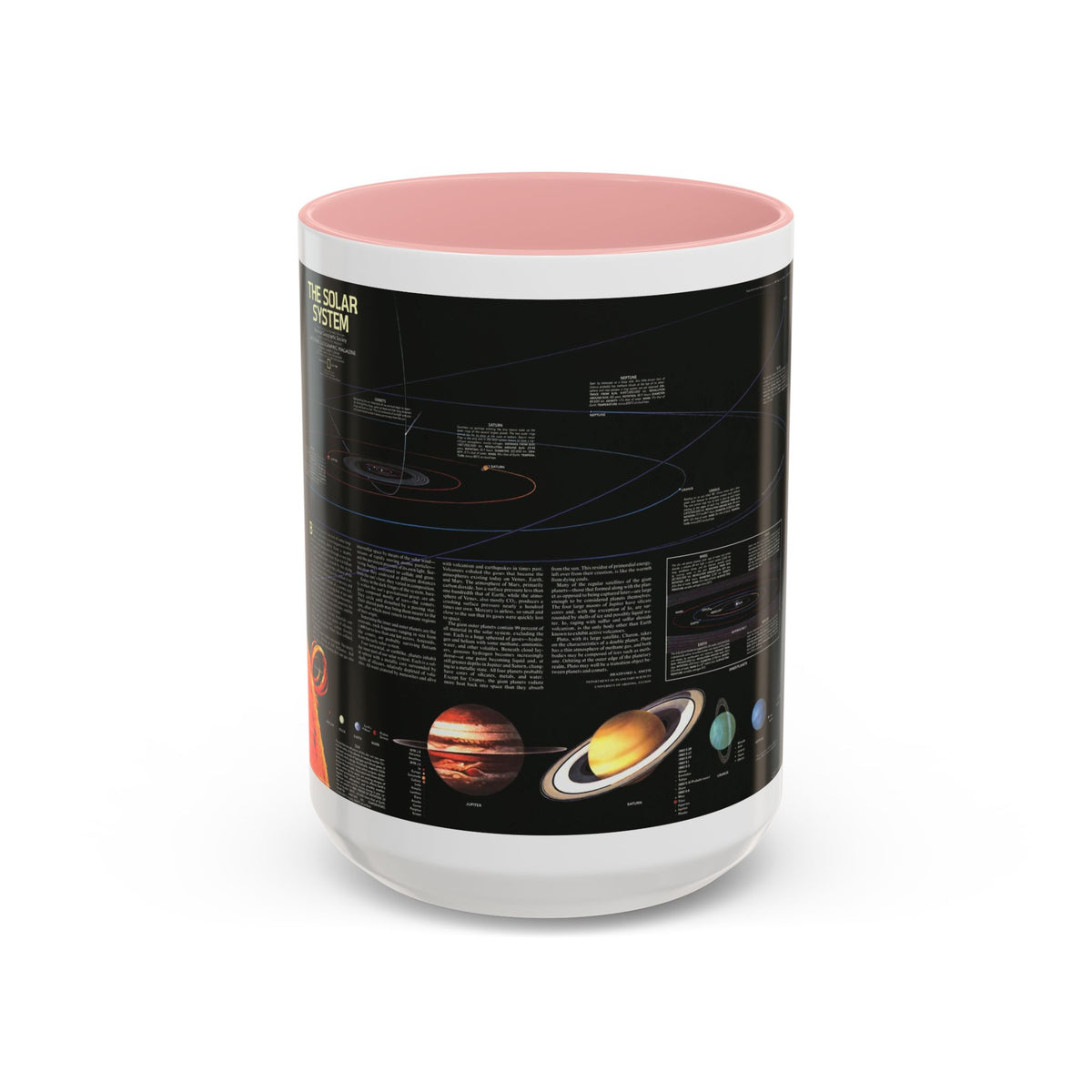 Space - The Solar System (1981) (Map) Accent Coffee Mug