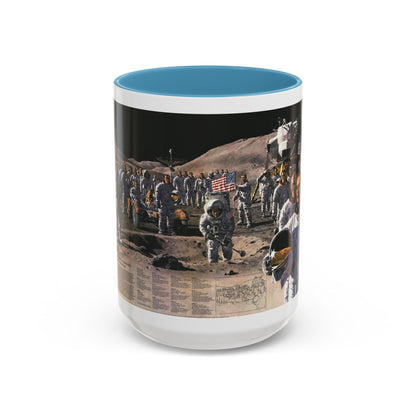 Space - Teammates in Mankind's Greatest Adventure (1973) (Map) Accent Coffee Mug