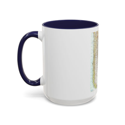South America - Southern (1958) (Map) Accent Coffee Mug