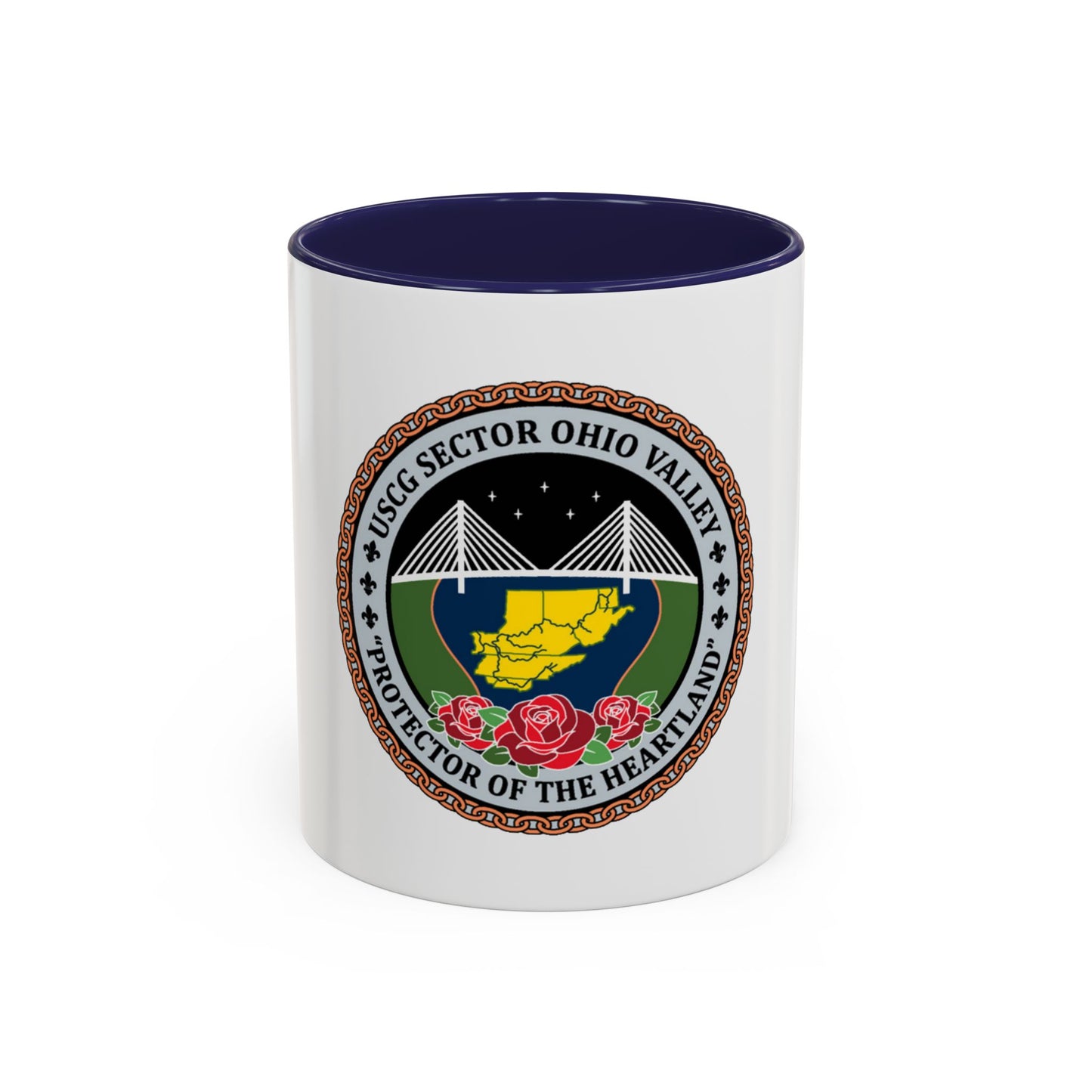 USCG SECTOR OHIO VALLEY (U.S. Coast Guard) Accent Coffee Mug
