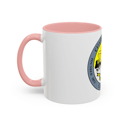 Seal of Downey California - Accent Coffee Mug