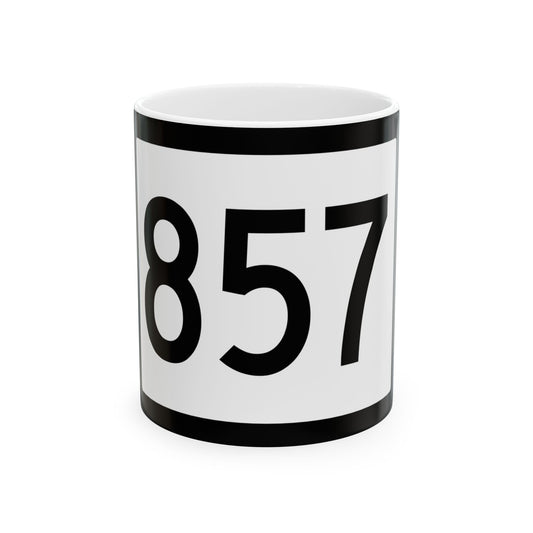 WV-857 (Virginia) (Road Sign) White Coffee Mug-11oz-Go Mug Yourself