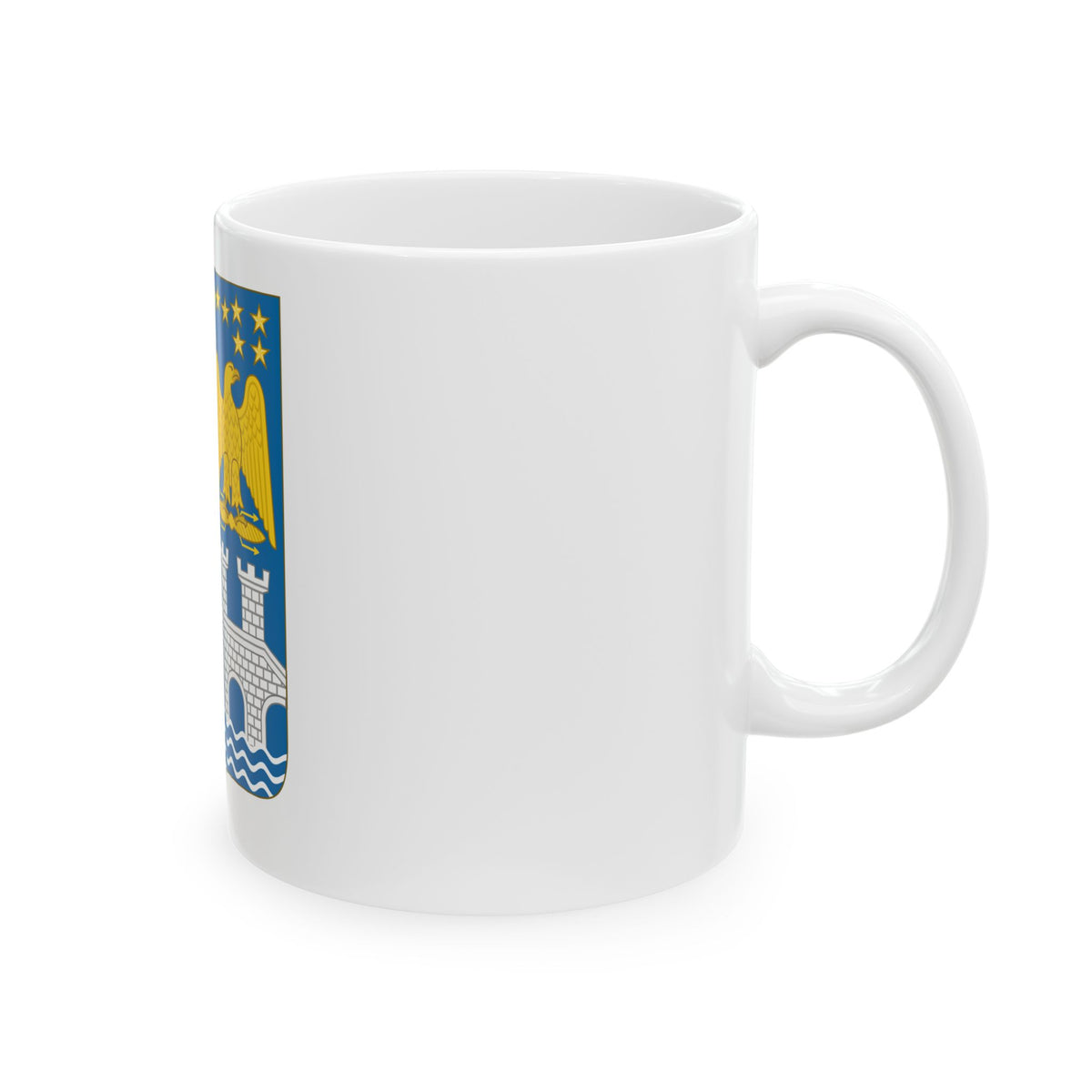 Arms of Bernadotte - White Coffee Mug