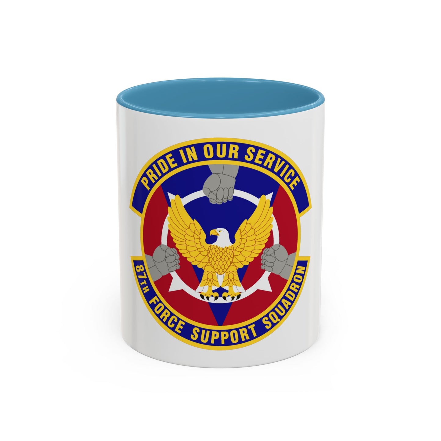 87 Force Support Squadron AMC (U.S. Air Force) Accent Coffee Mug
