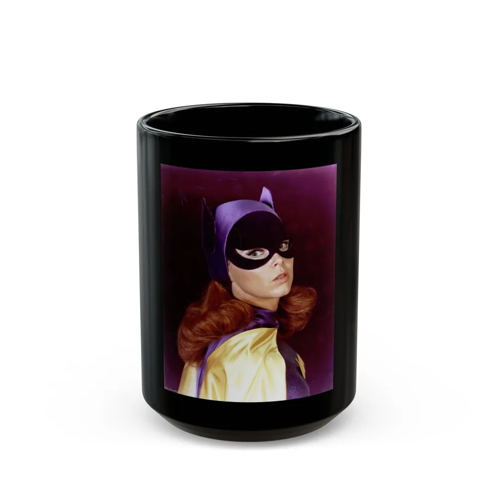 Yvonne Craig #198 - Batgirl Photo (Vintage Female Icon) Black Coffee Mug-15oz-Go Mug Yourself