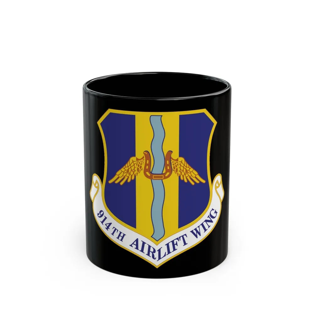 914th Airlift Wing (U.S. Air Force) Black Coffee Mug-11oz-Go Mug Yourself