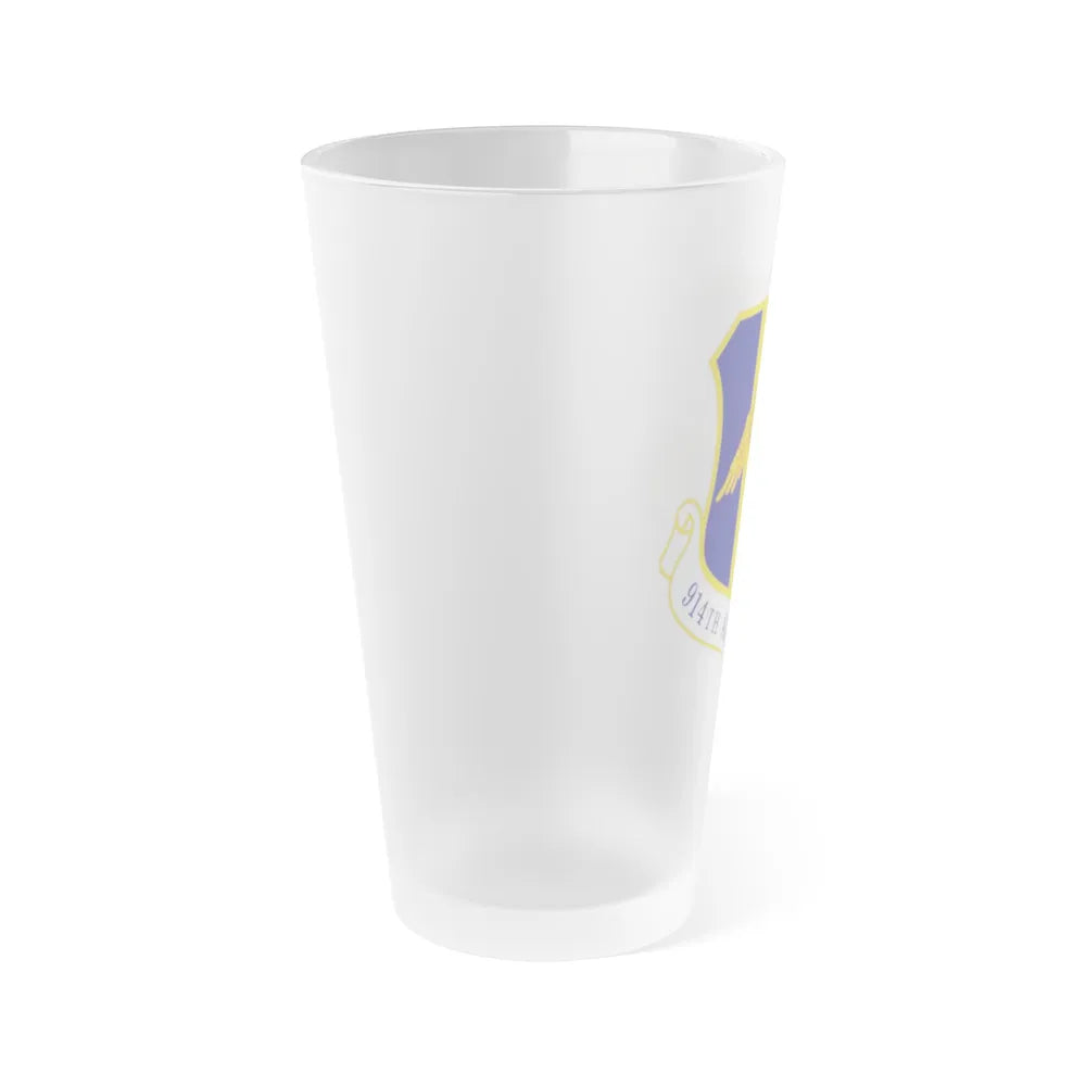 914th Airlift Wing (U.S. Air Force) Frosted Pint Glass 16oz-Go Mug Yourself