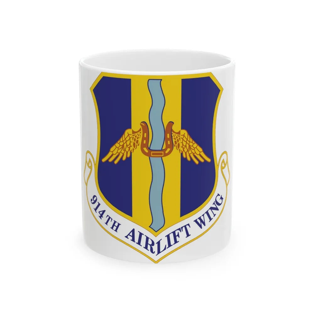 914th Airlift Wing (U.S. Air Force) White Coffee Mug-11oz-Go Mug Yourself