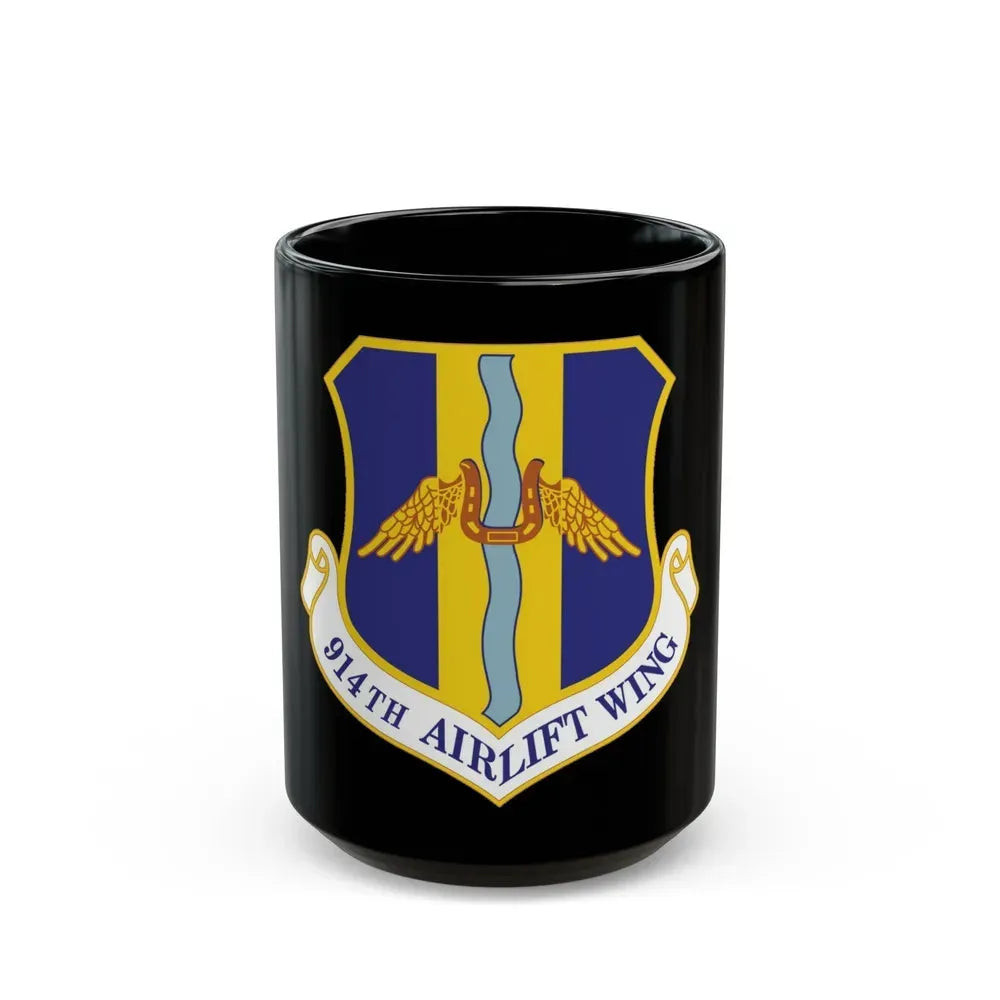 914th Airlift Wing (U.S. Air Force) Black Coffee Mug 15oz - Go Mug Yourself