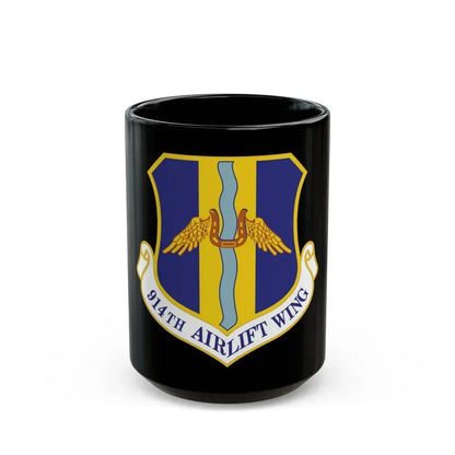 914th Airlift Wing (U.S. Air Force) Black Coffee Mug 15oz - Go Mug Yourself