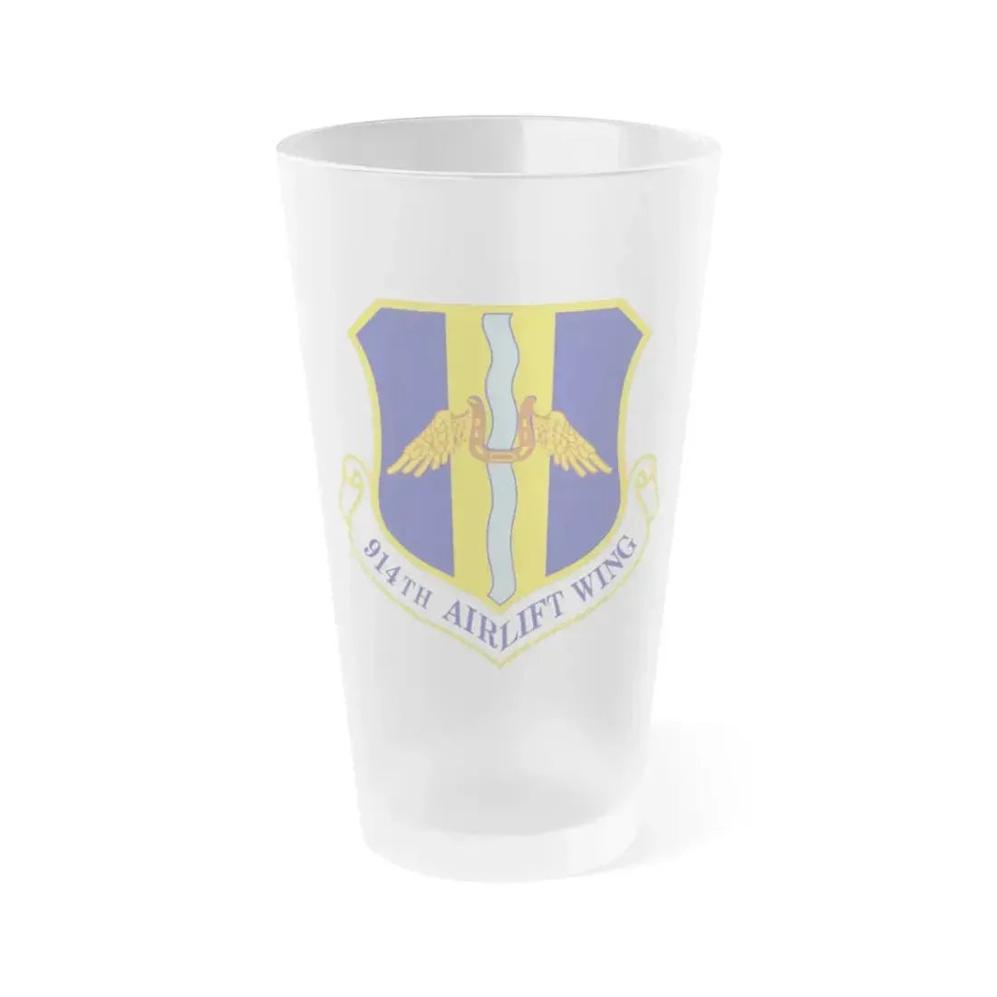 914th Airlift Wing (U.S. Air Force) Frosted Pint Glass 16oz 16oz Frosted - Go Mug Yourself