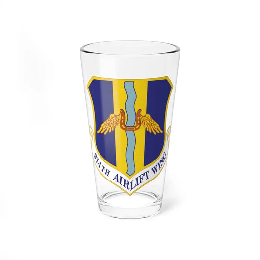 914th Airlift Wing (U.S. Air Force) Pint Glass 16oz 16oz - Go Mug Yourself