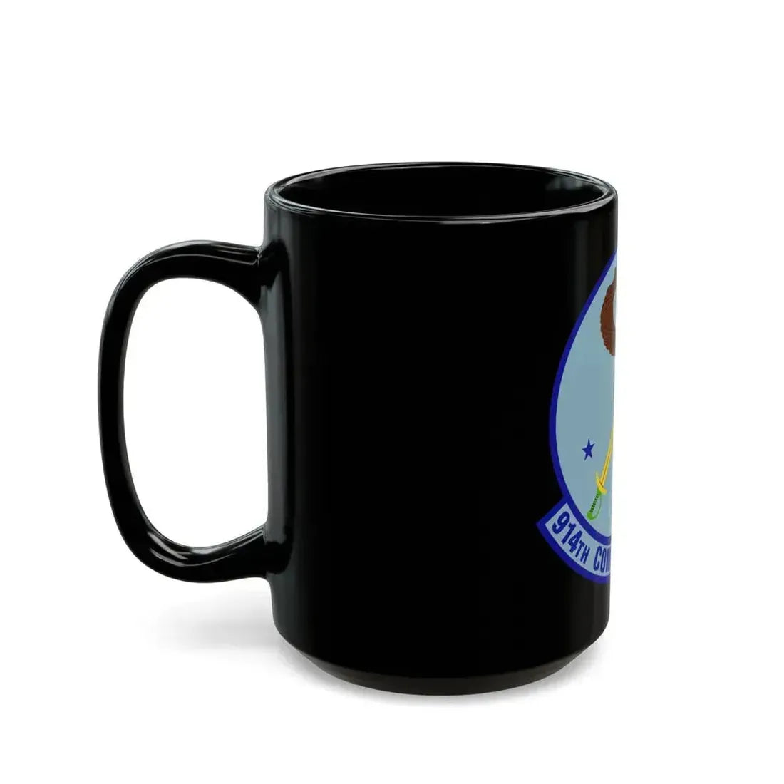 914th Combat Communications Flight (U.S. Air Force) Black Coffee Mug - Go Mug Yourself