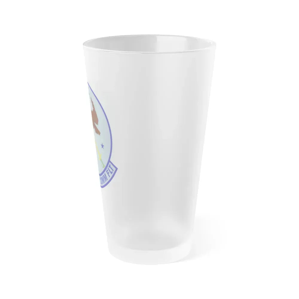 914th Combat Communications Flight (U.S. Air Force) Frosted Pint Glass 16oz - Go Mug Yourself