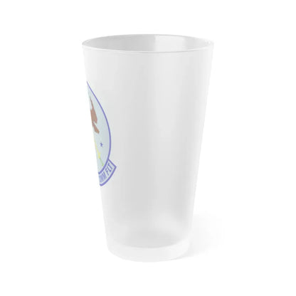 914th Combat Communications Flight (U.S. Air Force) Frosted Pint Glass 16oz - Go Mug Yourself