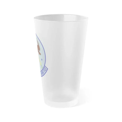 914th Combat Communications Flight (U.S. Air Force) Frosted Pint Glass 16oz - Go Mug Yourself