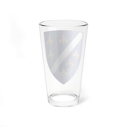 Unofficial version of the coat of arms of the Republic of Bosnia and Herzegovina 1992 - 1998 (Bosnia and Herzegovina) (Coat of Arms) Pint Glass 16oz