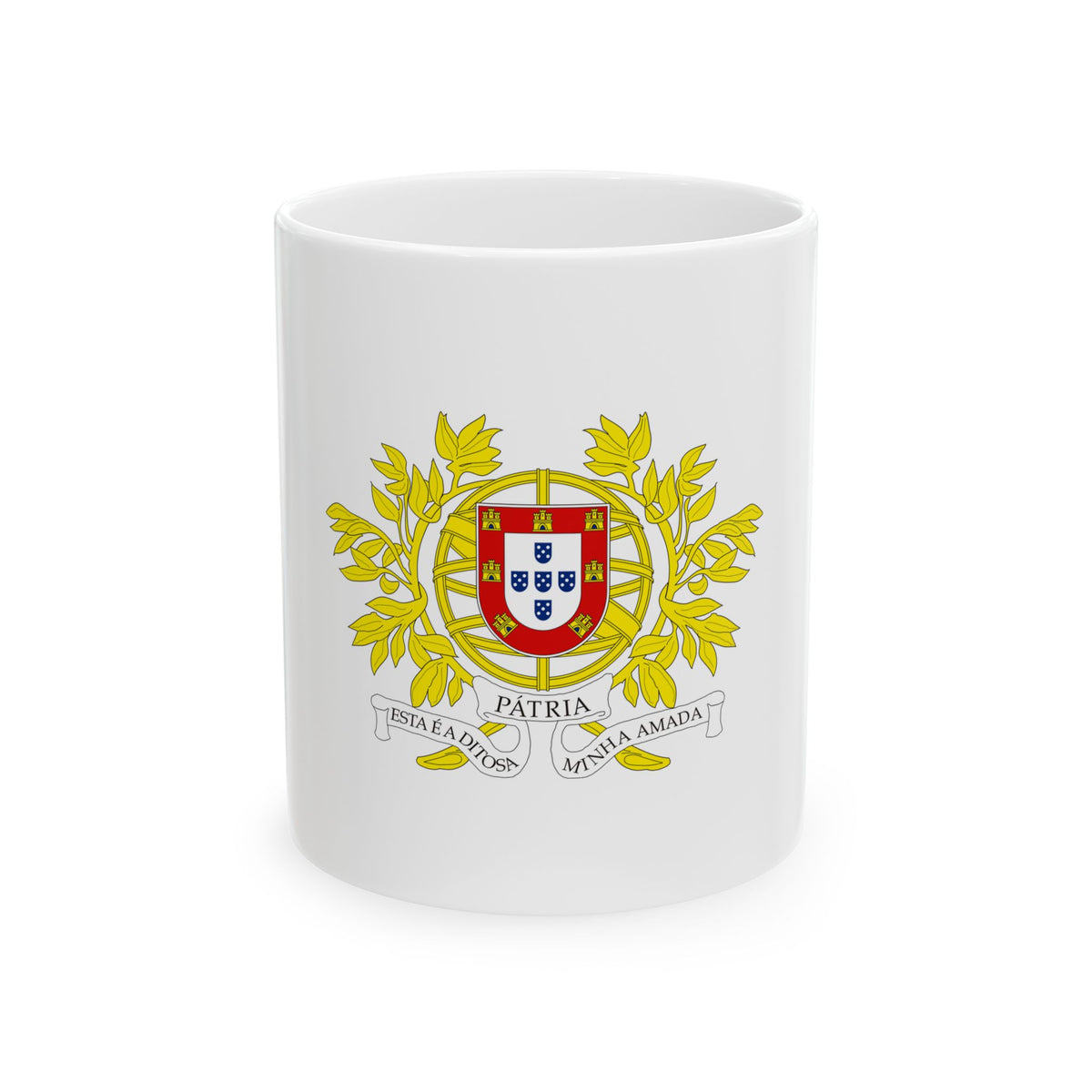 Military coat of arms of Portugal - White Coffee Mug