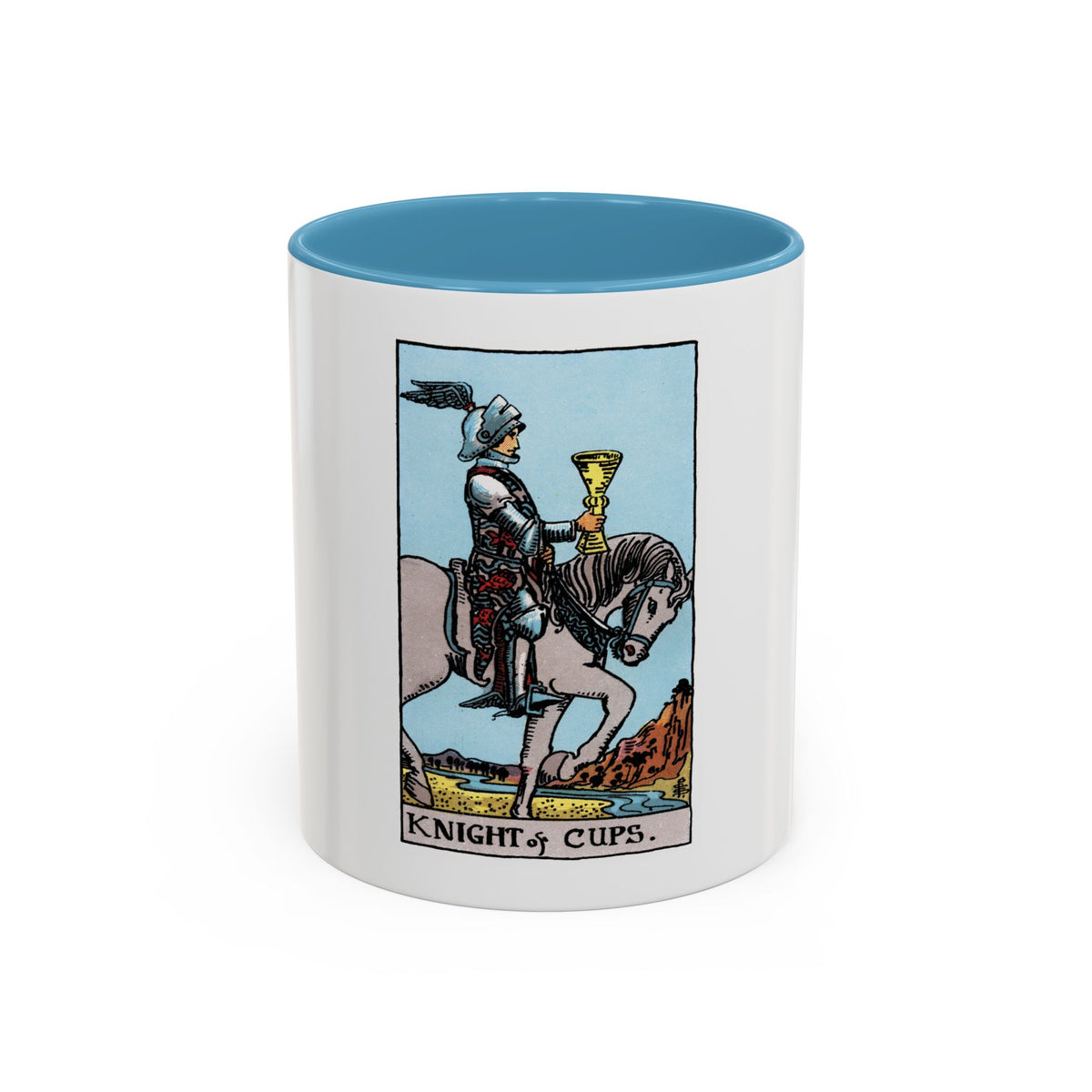 The Knight of Cups (Tarot Card) Accent Coffee Mug