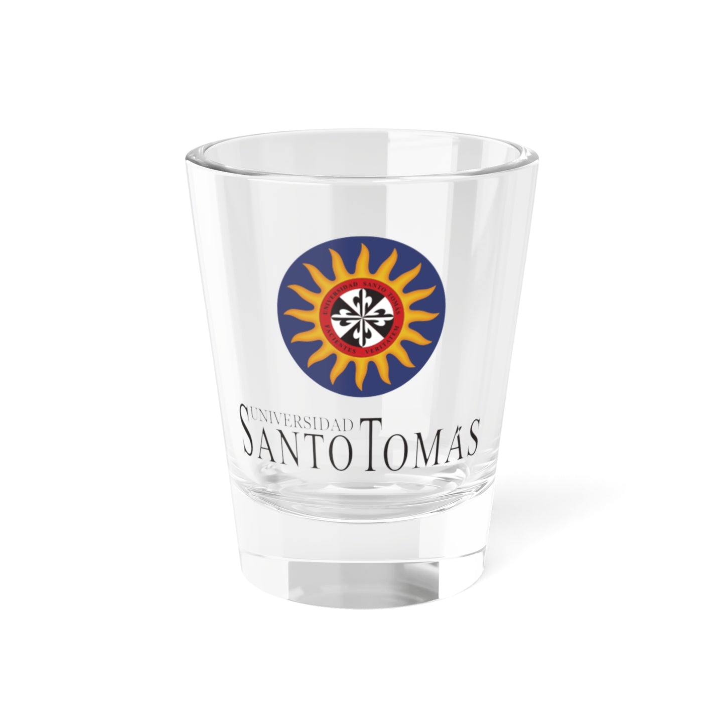 Logo de la Santo Tomás 1 (Colombia) (Coat of Arms) Shot Glass 1.5oz