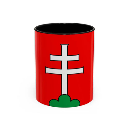 Flag of Elfingen Switzerland - Accent Coffee Mug-11oz-Black-Go Mug Yourself