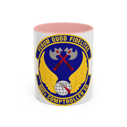 802d Comptroller Squadron (U.S. Air Force) Accent Coffee Mug