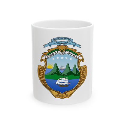 Coat of arms of Costa Rica (1906-1964) - White Coffee Mug