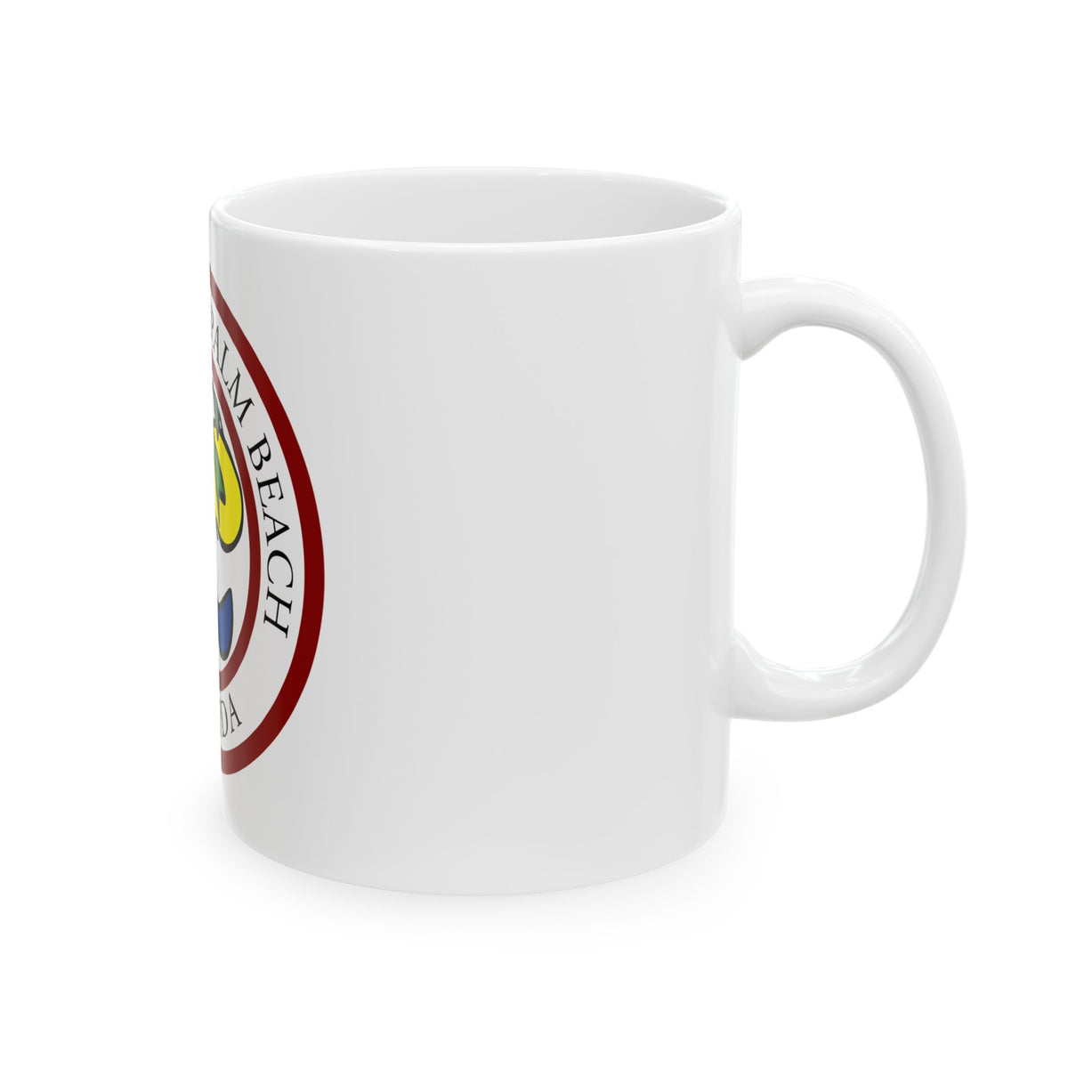 Seal of West Palm Beach Florida - White Coffee Mug