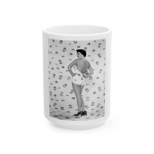 Julia Adams #54 (Vintage Female Icon) White Coffee Mug-15oz-Go Mug Yourself