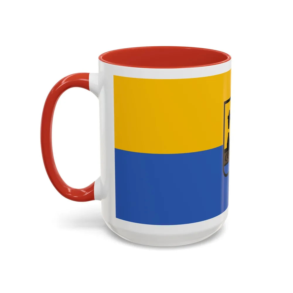 Flag of Katowice Poland - Accent Coffee Mug-Go Mug Yourself