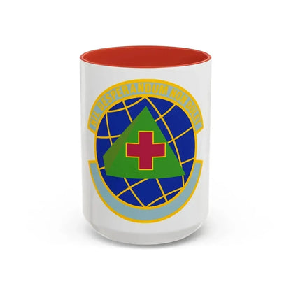 916 Aerospace Medicine Squadron AFRC (U.S. Air Force) Accent Coffee Mug 15oz Red - Go Mug Yourself