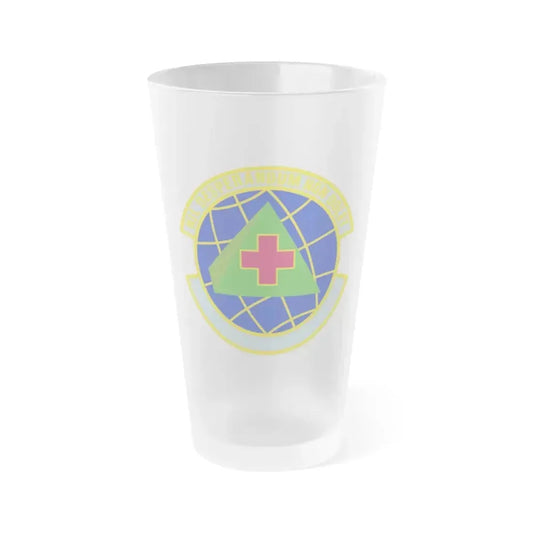 916 Aerospace Medicine Squadron AFRC (U.S. Air Force) Frosted Pint Glass 16oz 16oz Frosted - Go Mug Yourself