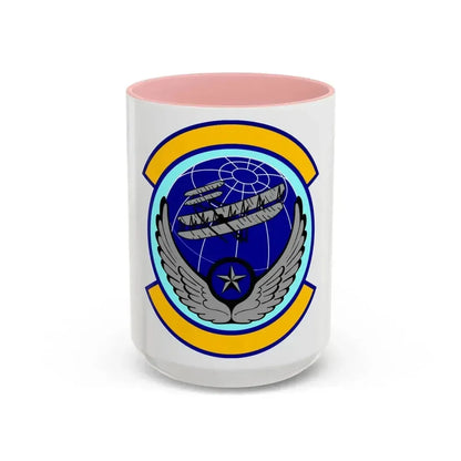 916 Aircraft Maintenance Squadron AFRC (U.S. Air Force) Accent Coffee Mug 15oz Pink - Go Mug Yourself