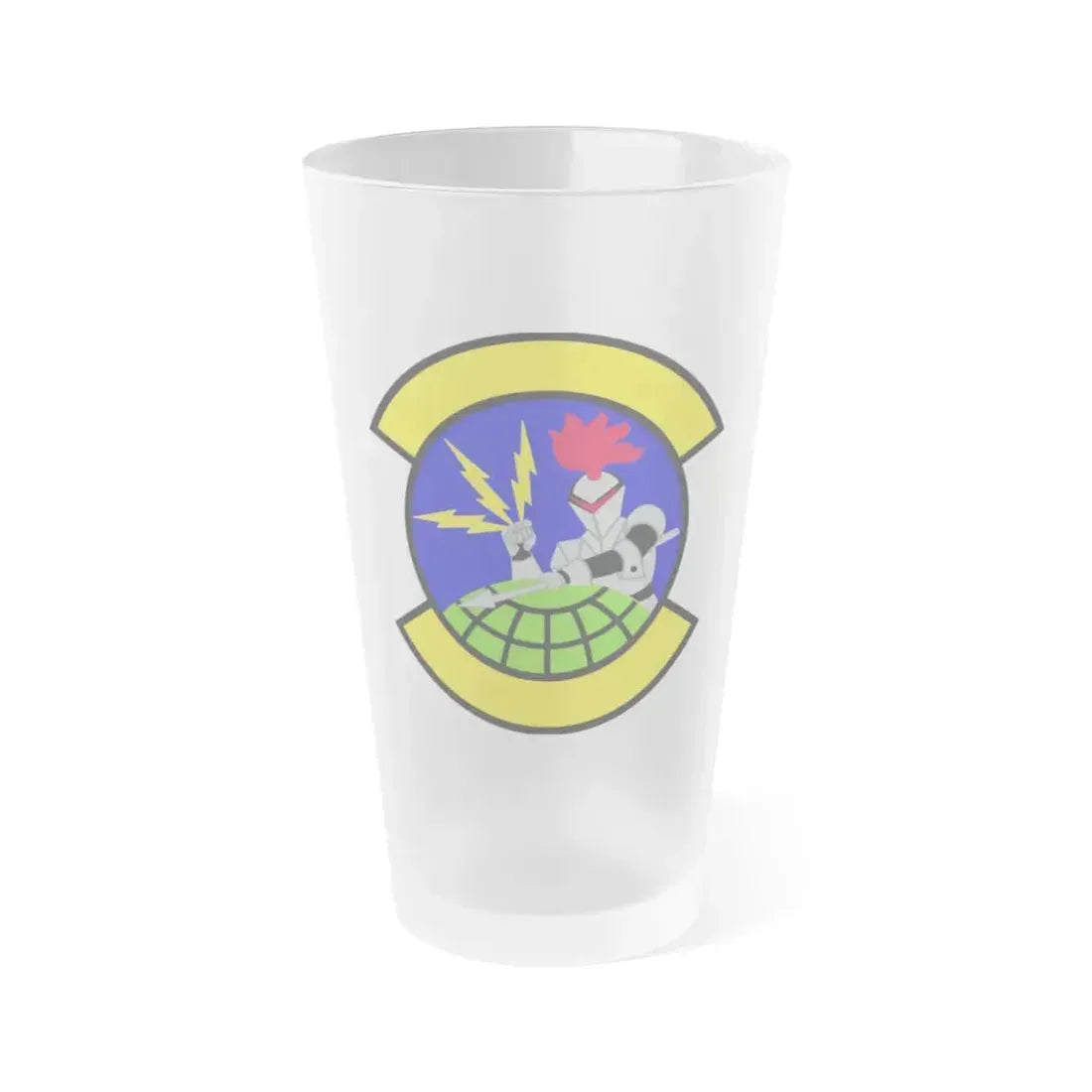 916 Maintenance Squadron AFRC (U.S. Air Force) Frosted Pint Glass 16oz 16oz Frosted - Go Mug Yourself