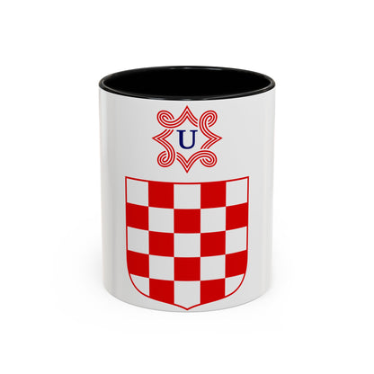 Coat of arms of the Independent State of Croatia - Accent Coffee Mug