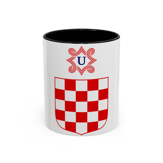 Coat of arms of the Independent State of Croatia - Accent Coffee Mug
