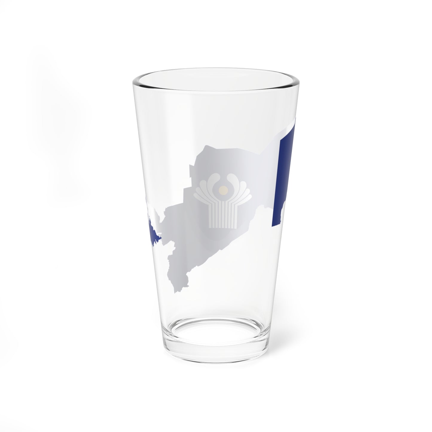 Flag-map of Uzbekistan CIS (Uzbekistan) Pint Glass 16oz