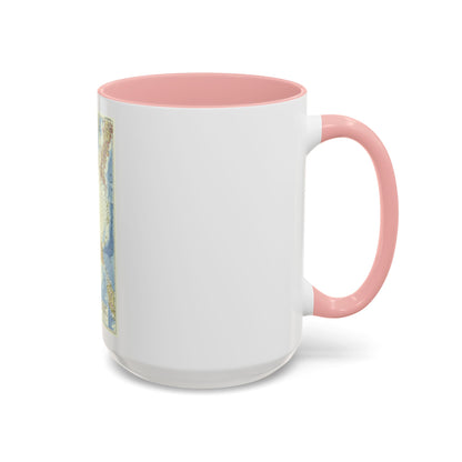 China Coast and Korea (1953) (Map) Accent Coffee Mug