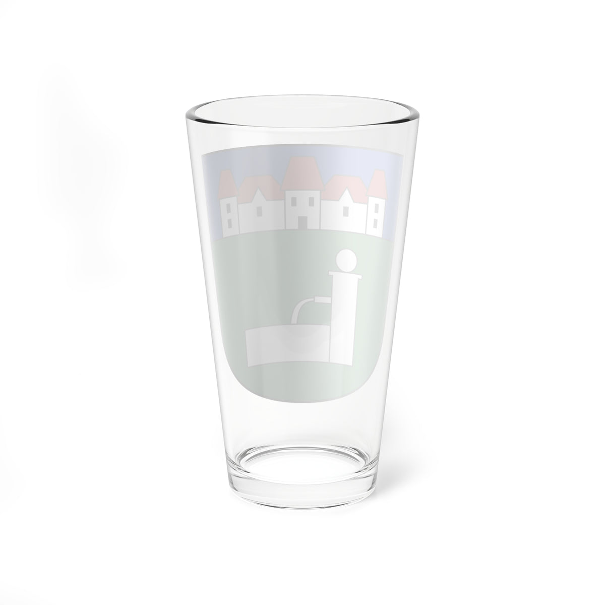 FeldbrunnenStNiklaus-blazon (Switzerland) (Coat of Arms) Pint Glass 16oz