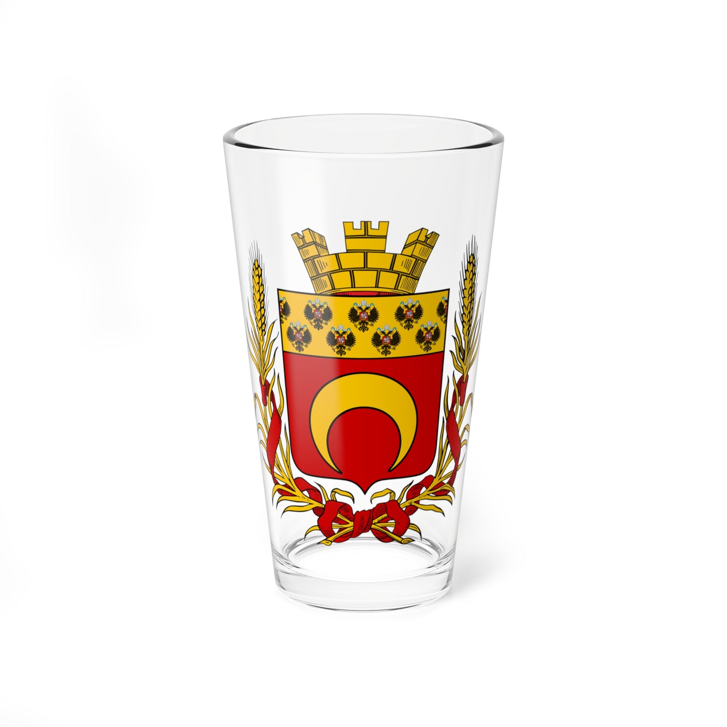 Coat of arms of Verniy 1908 (Russia) (Coat of Arms) Pint Glass 16oz