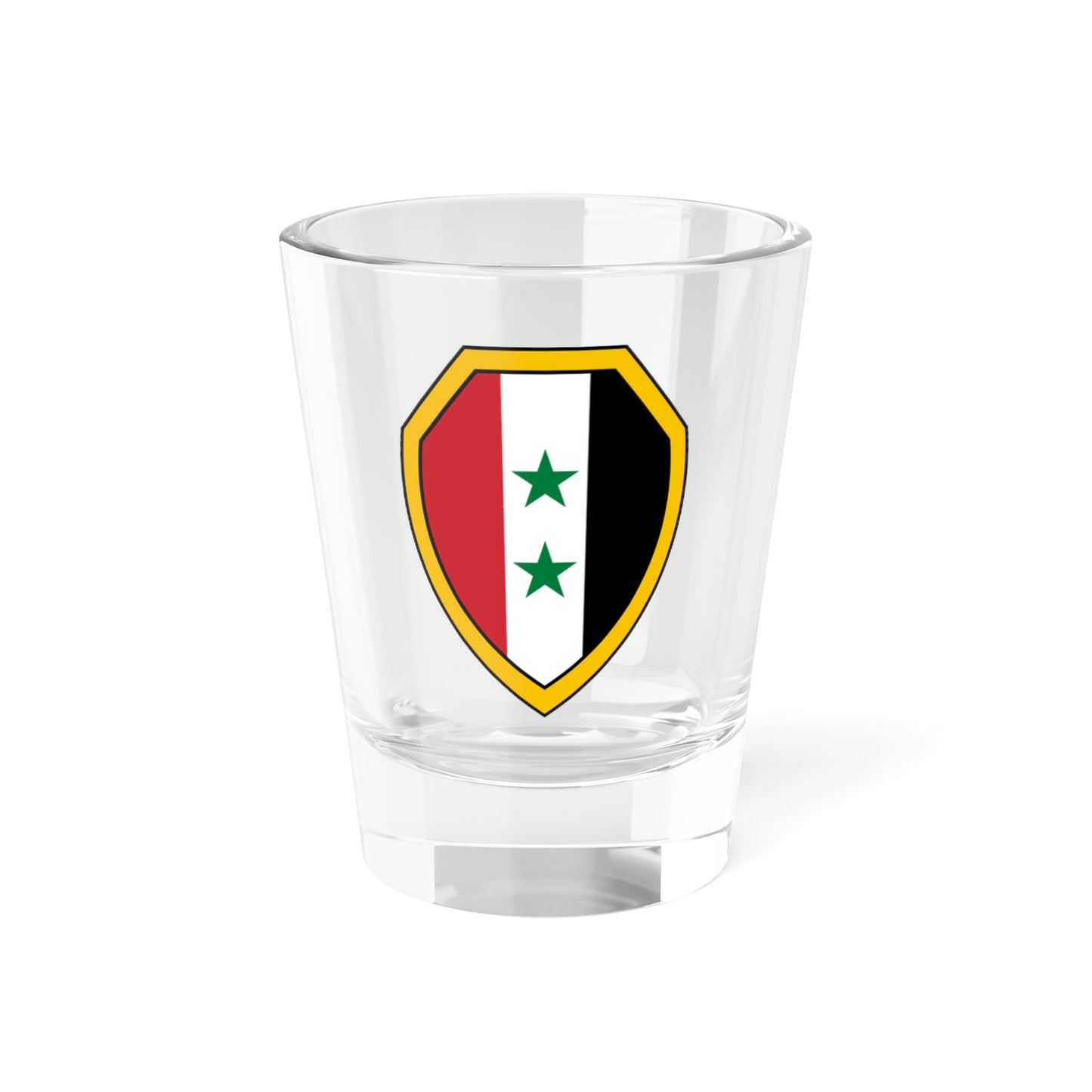 Insigne Syriae 1980-2024 (Syria) (Coat of Arms) Shot Glass 1.5oz