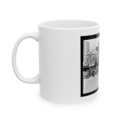 A Full Brass Band Composed Of Women, Heading One Of The Posts From The Dept. Of Pa. (U.S. Civil War) White Coffee Mug