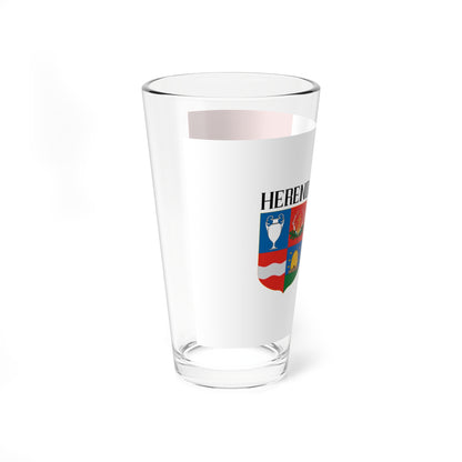 Flag of Herend (Hungary) Pint Glass 16oz