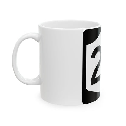 NY-23 (New York) (Road Sign) White Coffee Mug
